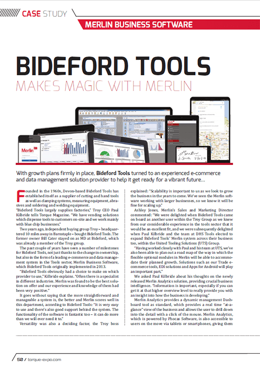 Bideford Tools Makes Magic with Merlin – Torque Magazine